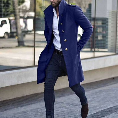 Men's Mid-Length Elegant Winter Trench Coat