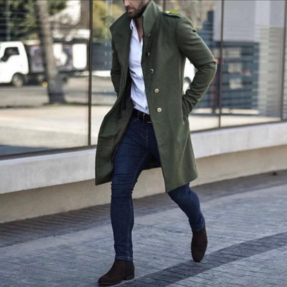 Men's Mid-Length Elegant Winter Trench Coat