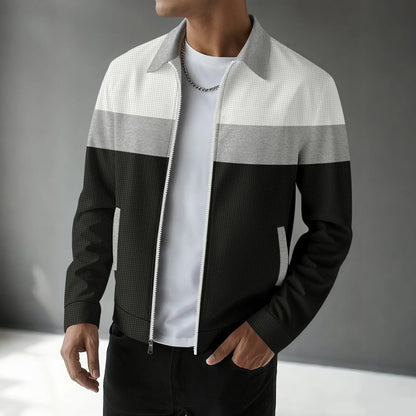Men's Waffle Knit Cardigan Trendy