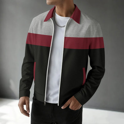 Men's Waffle Knit Cardigan Trendy