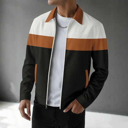 Men's Waffle Knit Cardigan Trendy