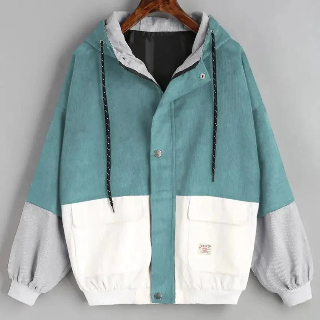 Men's Corduroy Patchwork Jacket Brown