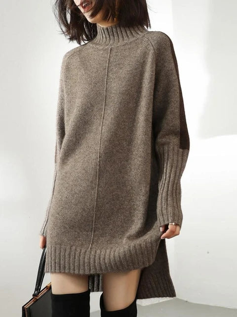 Stylisher Mittellanger Pullover Damen - IdealeKleiden
