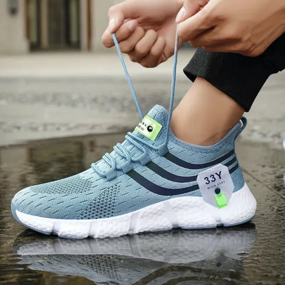 Comfortable Men's Lace-Up Sneakers
