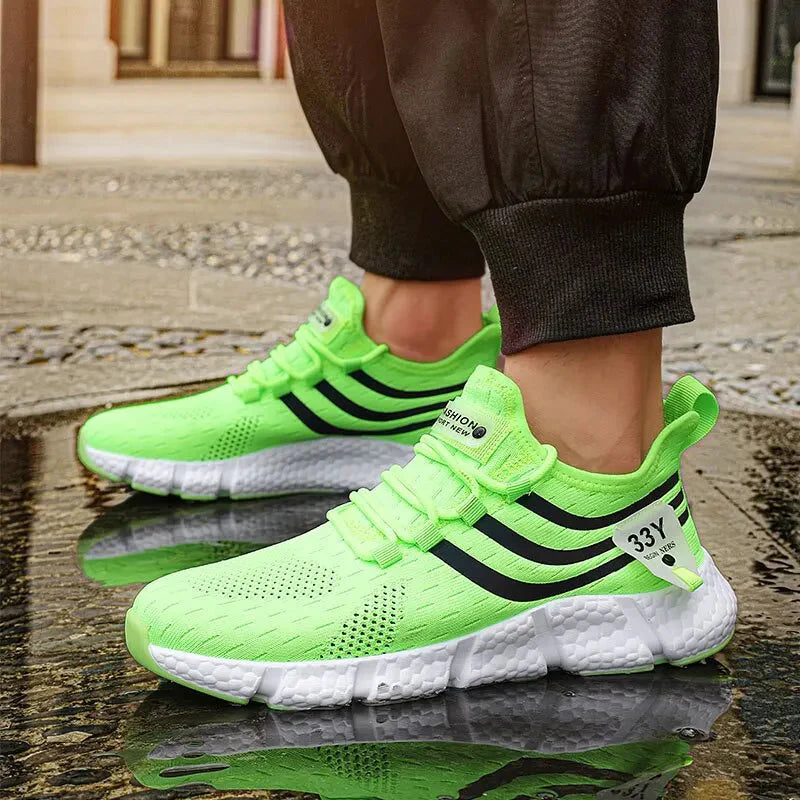Comfortable Men's Lace-Up Sneakers