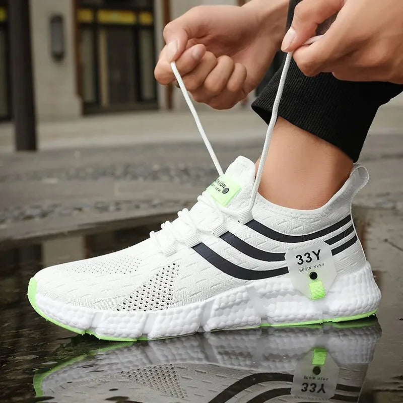 Comfortable Men's Lace-Up Sneakers