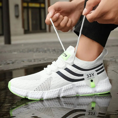 Comfortable Men's Lace-Up Sneakers