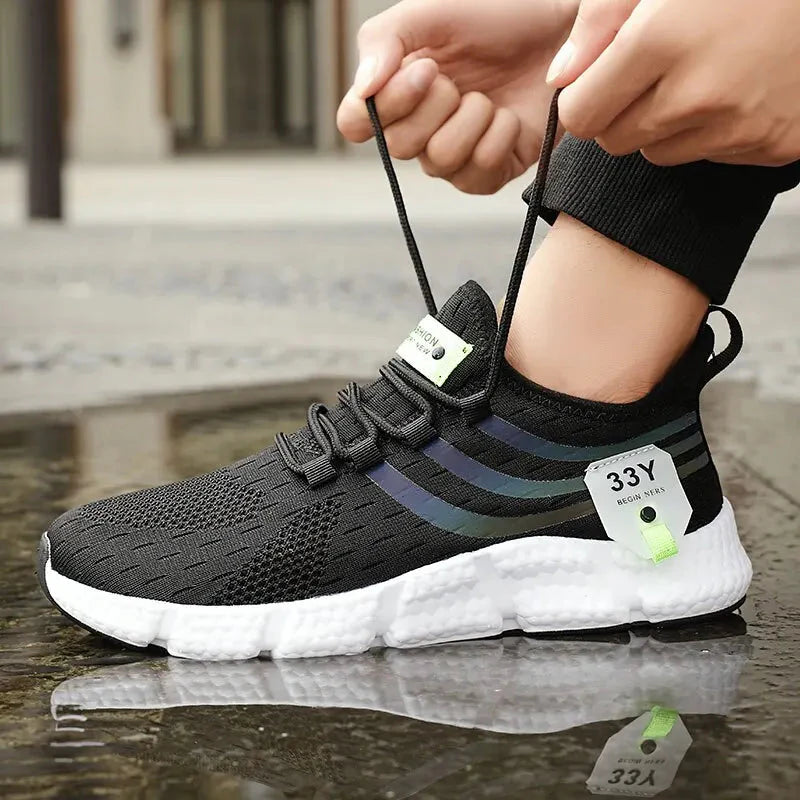 Comfortable Men's Lace-Up Sneakers