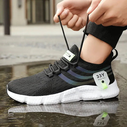Comfortable Men's Lace-Up Sneakers