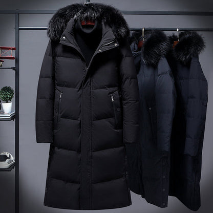 Women's Long Black Elegant Winter Jacket
