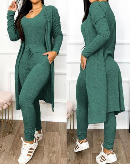 Slim jumpsuit with jacket