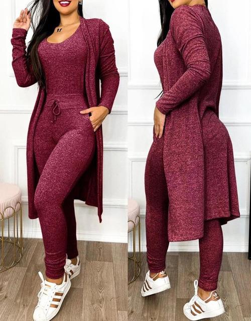 Slim jumpsuit with jacket