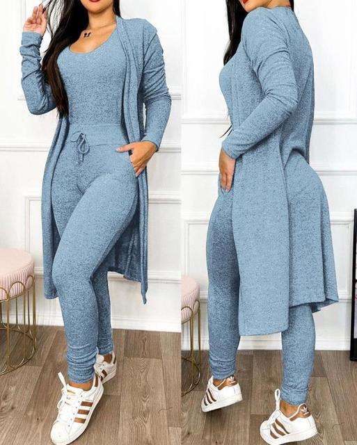 Slim jumpsuit with jacket