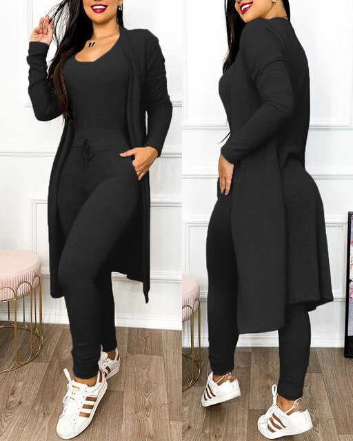 Slim jumpsuit with jacket