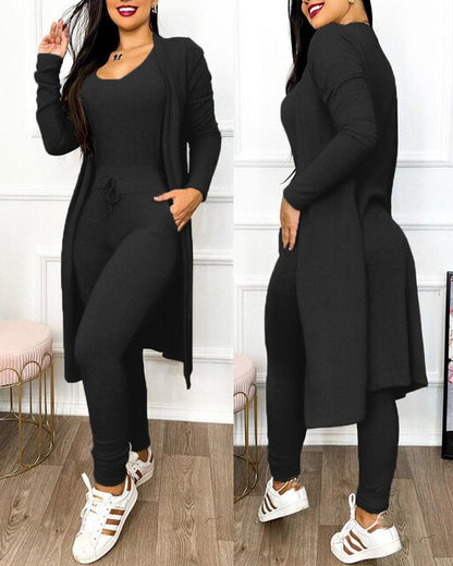 Slim jumpsuit with jacket