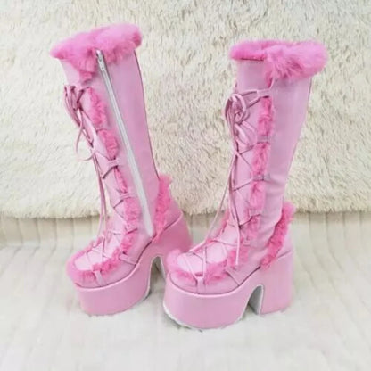 Women's Winter Snow Platform Boots