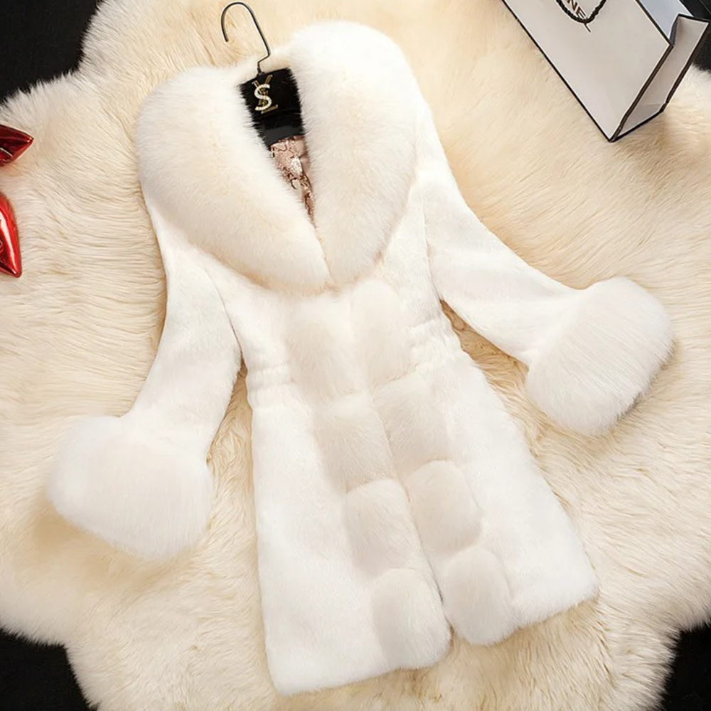 Luxury Jacket with Fur Trim - Stylish Women's Jacket