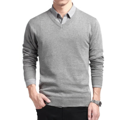 Men's V-Neck Sweater Elegant Design