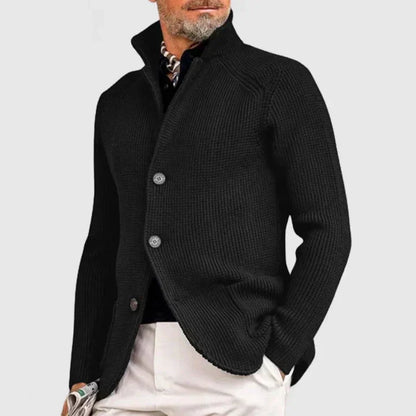 Men's Modern Button-Front Cardigan
