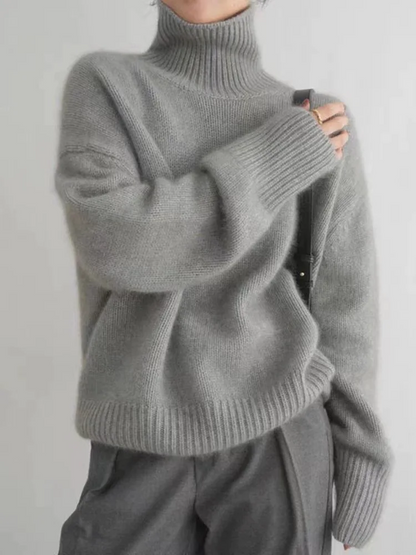 Bequemer Rollkragen Pullover Warm & Gemütlich - IdealeKleiden