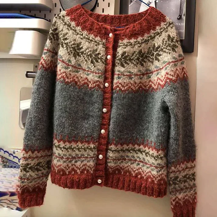 Vintage Cardigan Women's Knit Design