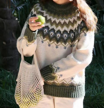 Cozy Winter Sweater Nordic Knit