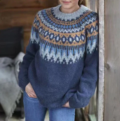 Cozy Winter Sweater Nordic Knit