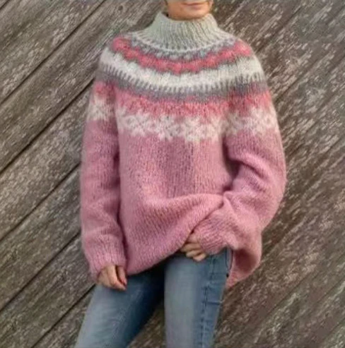 Cozy Winter Sweater Nordic Knit