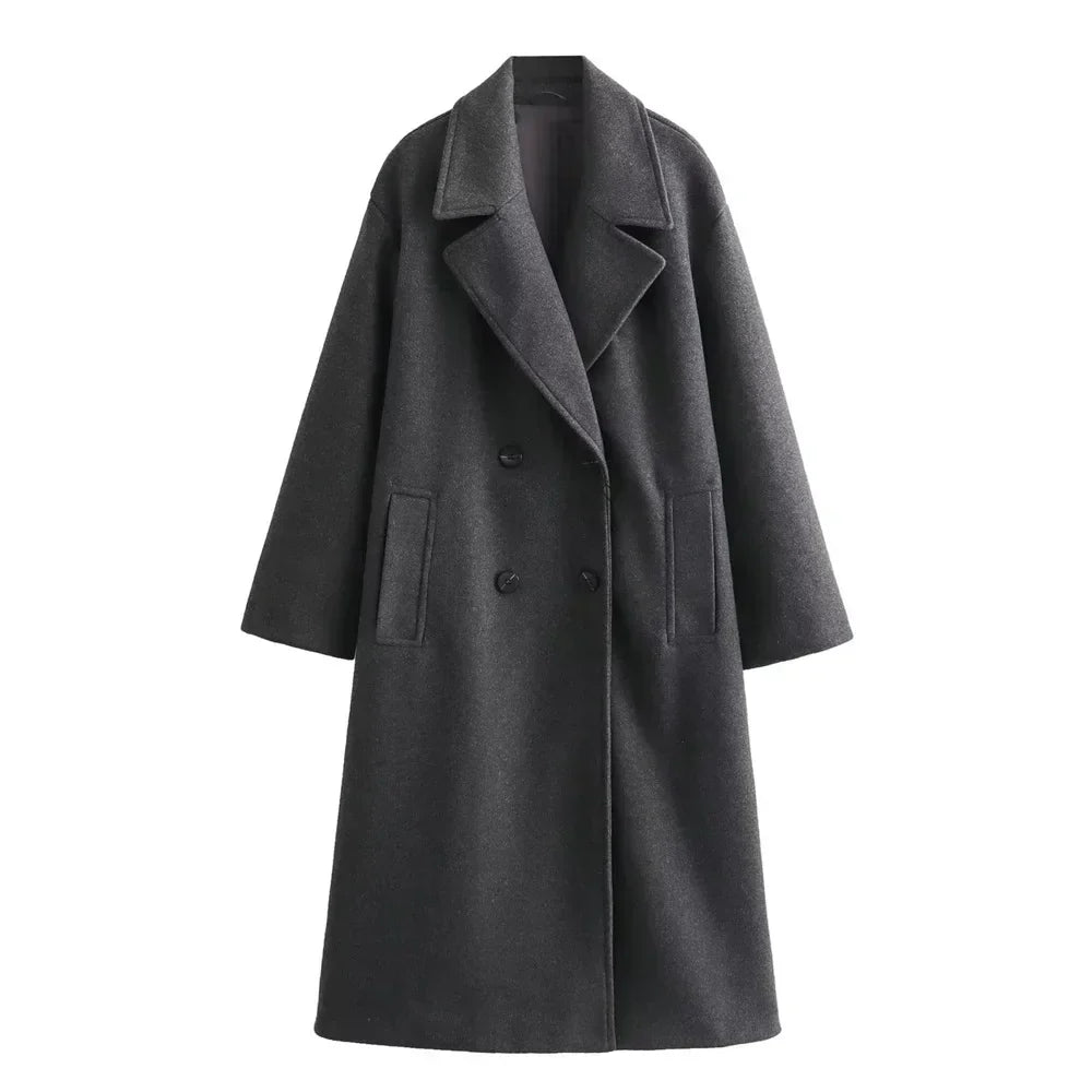 Elegant Women's Long Winter Jacket Fashionable Warm