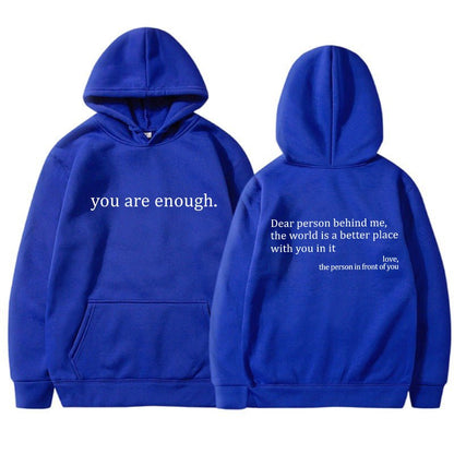 Oversized Hoodie Unisex Warm Printed Pullover