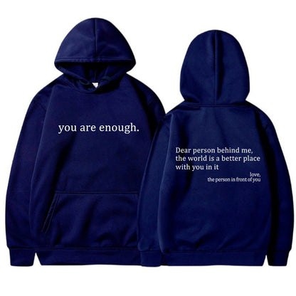 Oversized Hoodie Unisex Warm Printed Pullover