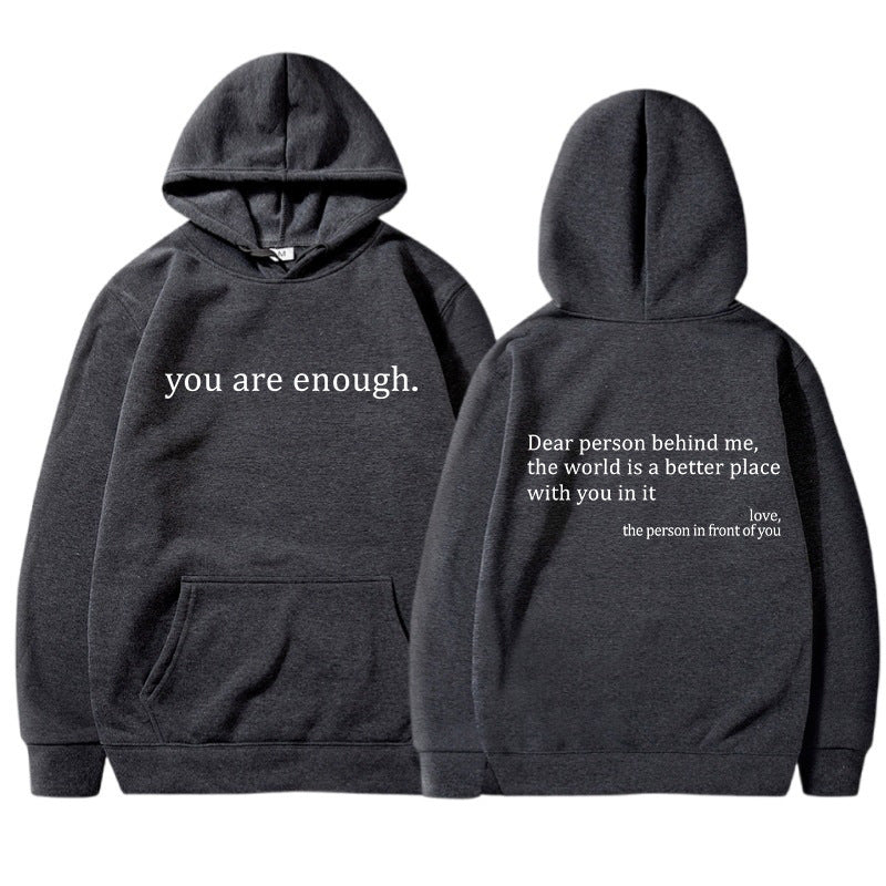 Oversized Hoodie Unisex Warm Printed Pullover