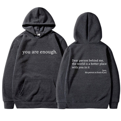 Oversized Hoodie Unisex Warm Printed Pullover