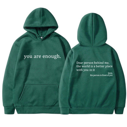 Oversized Hoodie Unisex Warm Printed Pullover