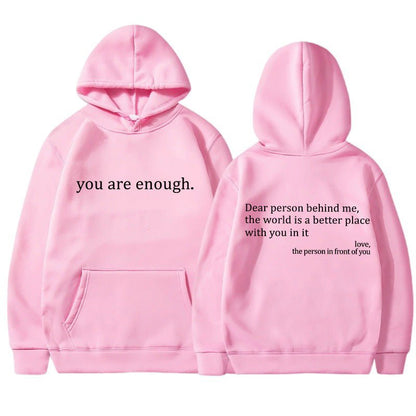Oversized Hoodie Unisex Warm Printed Pullover