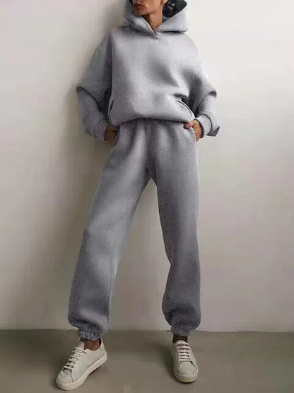 Übergroße Hoodie Set Damen Sportlich Casual