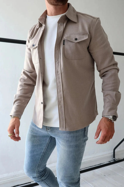 Men's Overshirt Button-Down Casual