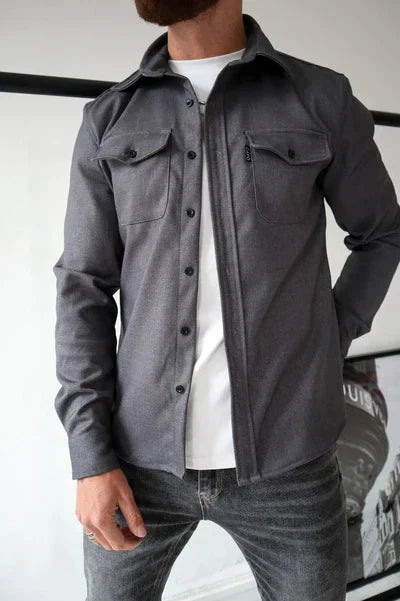 Men's Overshirt with Chest Pockets