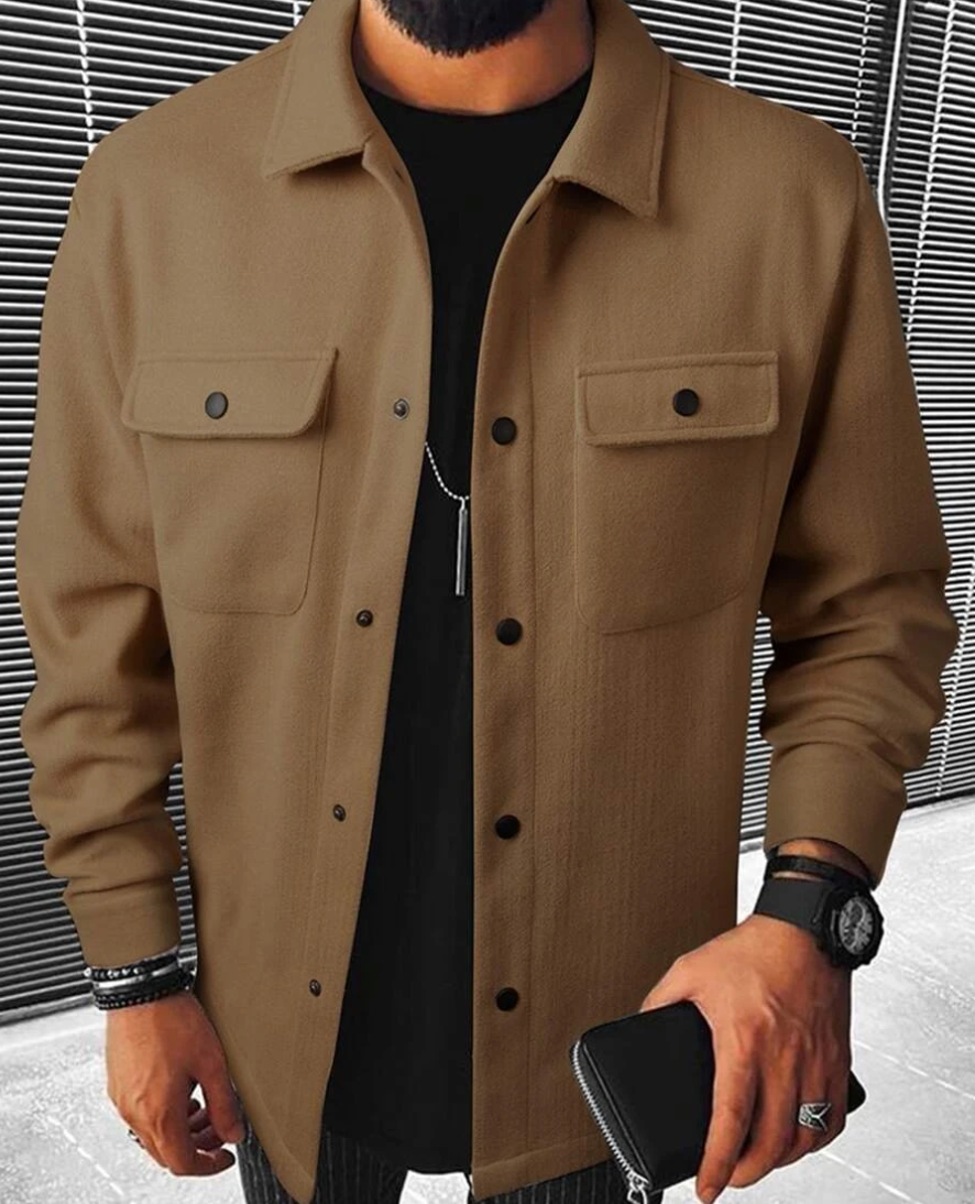 Men's Warm Flannel Overshirt