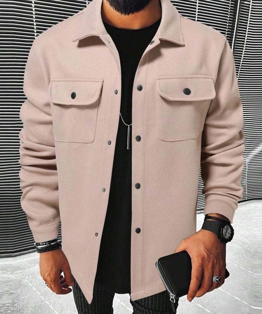 Men's Warm Flannel Overshirt