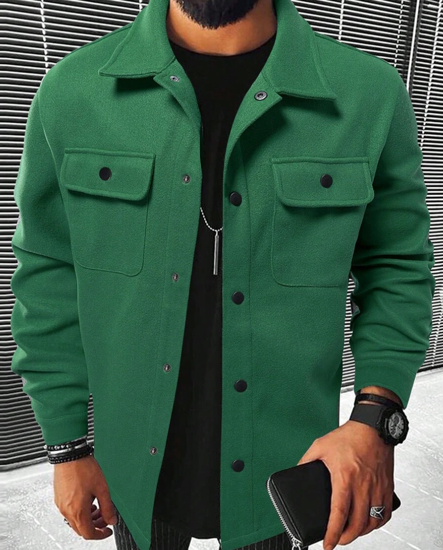 Men's Warm Flannel Overshirt