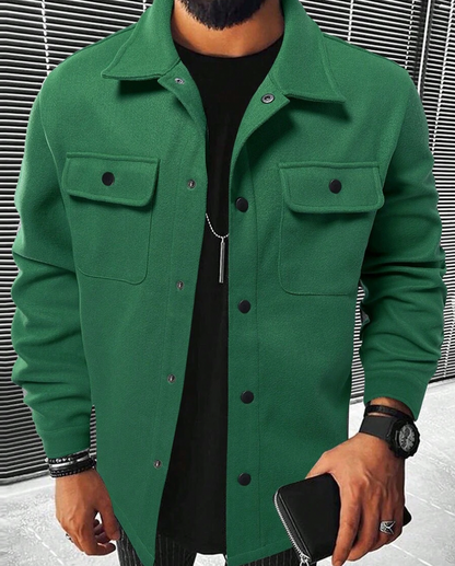 Men's Warm Flannel Overshirt