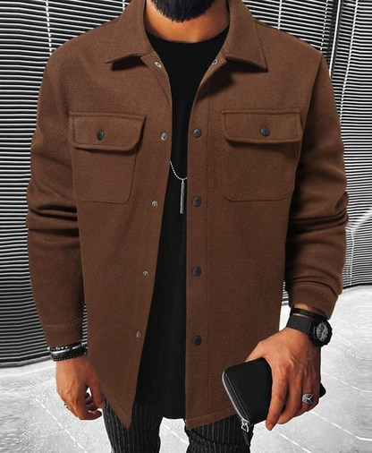 Men's Warm Flannel Overshirt