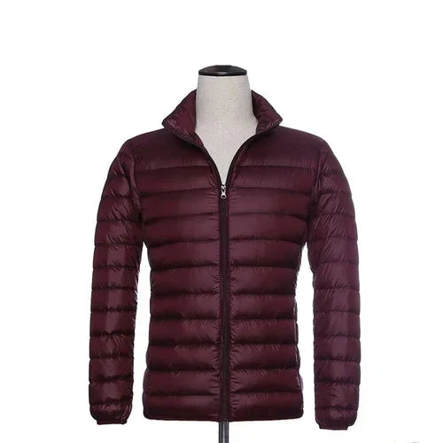 Leichtes Daunenparka Winter Männer Jacke Kapuze