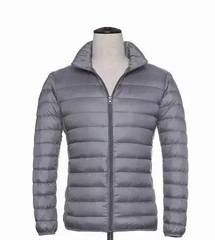 Leichtes Daunenparka Winter Männer Jacke Kapuze