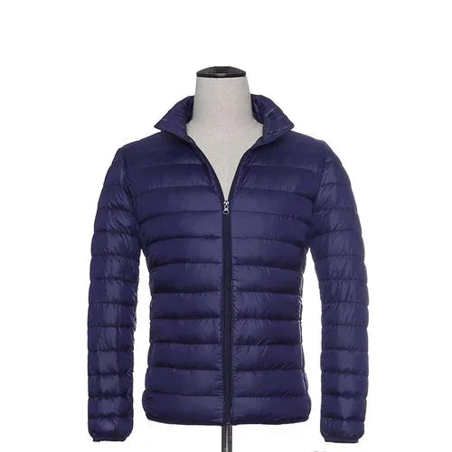Leichtes Daunenparka Winter Männer Jacke Kapuze