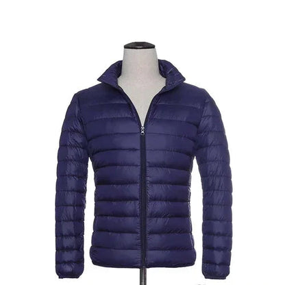 Leichtes Daunenparka Winter Männer Jacke Kapuze