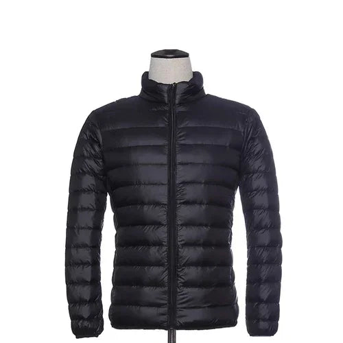 Leichtes Daunenparka Winter Männer Jacke Kapuze