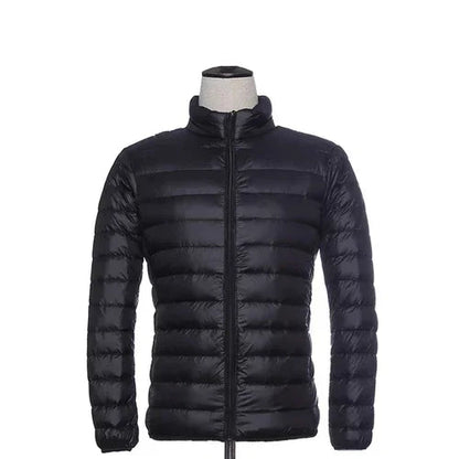 Leichtes Daunenparka Winter Männer Jacke Kapuze