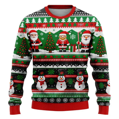 Christmas Jumper Unisex 3D Snowman Design Comfortable